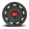 KMC Roswell KM720 Satin Black Custom Wheels Rims 5